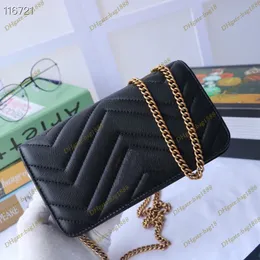 Top 488426 Sale Designer Women bag Wallet Luxury Fashion Mobile Phone Bags Coin Purse women Shoulder handBags Cowhide Golden chain Brand handbag