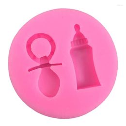 Baking Moulds Baby Dummy Bottle And Nipple Silicone Candle Molds 3D Cupcake Mould Mold 367A