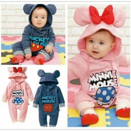 Baby Girls Boys Cartoon Romper Autumn Winter Newborn Girl Clothes Plus Velvet Long Sleeve Warm Romper Jumpsuit Outfit Clothes