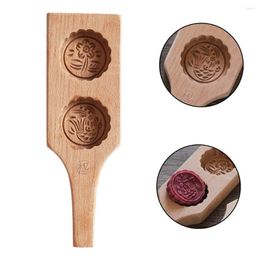 Baking Moulds Moon Cake Mould Cookies Mould Mooncake Decoration Wood Carving Flowers