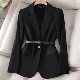 Womens Suits & Blazers Tide Brand High-Quality Retro Fashion designer Pure Colour Series Suit Jacket A grain of buckle Slim Plus Size Women's Clothing E131