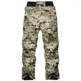 Skiing Pants -30 Warm Men Snow Strap Camo Snowboarding Trousers 10k Waterproof Windproof Winter Outdoor Bibs Ski Plus Size AL014