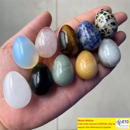 Party Favor EggShape Crystals Gemstones Chakra Stone Healing Crystal Balancing for CollectorsReiki Healers and Yoga Practioner