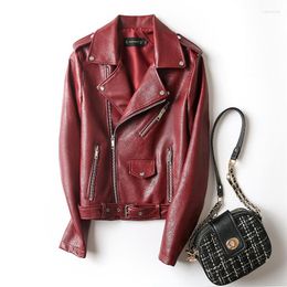 Women's Jackets Motorcycle Leather Jacket Women 2022 Autumn Winter Streetwear PU Coat Office Elegant Fashion Temperament Short