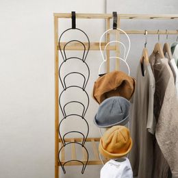 Storage Bags Hook Behind The Door Coat Rack Scarf Finishing Hat Artefact Wardrobe Bag Round Shelf