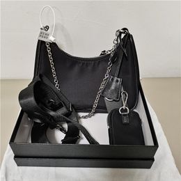 Handbags canvas women shoulder bags nylon for woman Cross Body Chest pack lady Tote chains handbag Whole hobo purse messenger 2866