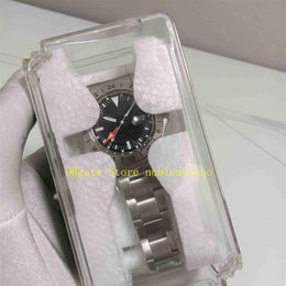 Real Po And Gift Box BP Factory Men's Vintage Watch Men 40mm Black Dial 1978 Old Style 1655 Orange Hand Freccione Asia 281273j