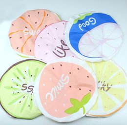 The latest 27CM waterproof shower cap fruit cute cartoon shower many Colours to choose from support custom logo