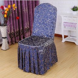 Chair Covers Europe Type 50pcs Christmas Jacquard Polyester For Wedding Banquet El Decoration Wholesale Marious