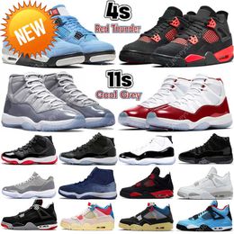 NEW 2022 Sail 4 4s Mens Basketball Shoes Sneakers 11 11s Cherry Cool Grey Concord Gamma University Blue Fire Red Oreo Bred