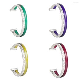 Bangle Legenstar Wristband Cuff Bracelets For Women Bangles Gold Colr Zinc Alloy Purple Acrylic Jewellery Fashion Accessories 2022