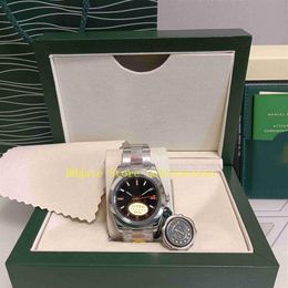 2 Color Real Po N Factory 904L Steel Watch With Original Box Men 116400 Black Dial 40mm Blue 116400gv Bracelet NoobF 2813 Movem227q