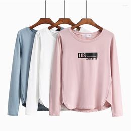 Women's Blouses Cotton White Shirt Long Sleeve Blouse Women Casual Ladies Tops O Neck Autumn Winter Basic Tee Tunics