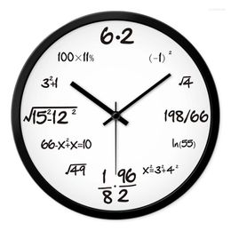 Wall Clocks Fun Math Function Theme Decoration Clock Creative Mathematics Classroom