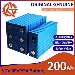 Lifepo4 Battery 3.2V 200Ah 1/4/8/16/32PCS Rechargea/ble Lithium Iron Phosphate Battery Cell DIY 12V 24V 48V RV Boat Solar System