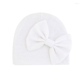 Hats Born Beanie Hat Gloves Set Baby Bow Mittens Kit Infants Autumn Winter Warm Cotton Head Wrap Glove G2AE