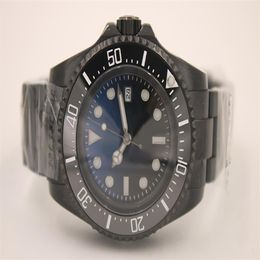 All Black Men Watch SEA-DWELLER Ceramic Bezel 43mm Stainless Steel 116660BKSO Automatic D- Cameron Diver Mens Watches Wri226P