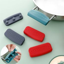 Cookware Silicone Pot Handle Insulation Sleeve Anti-Scalding Non-Slip Pots Handles Cover Heat Insulation Kitchen Sea Shipping RRC697