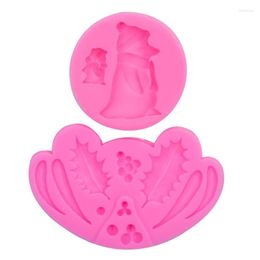 Baking Tools 3D Christmas Soap Moulds Chocolate Candy Cake Decorating