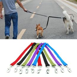 Dog Collars Double Twin Dual Coupler Leash Two In One Strong Nylon Pet Cat Colorful Ways Leads For Small Dogs And Cats