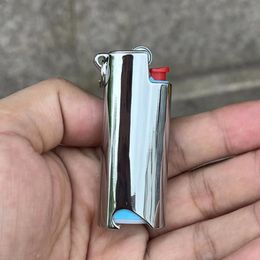 Smoking Black Silver Multi-function Bottle Opener Metal Replaceable Inside Lighter Case Sheath Casing Shell Sleeve Pendant Herb Tobacco Cigarette Holder DHL