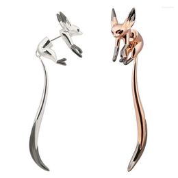 Stud Earrings 1Pc Woman Animal Girl Silver Needle Gold Cosplay Design Cartoon Personality Classic Jewelry