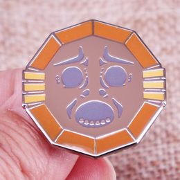 Brooches TLOZ Legend Zeldas Majoras Mask Mirror Shield Enamel Pins Lapel Pin Shirt Bag Badge Jewellery Gift For Friends