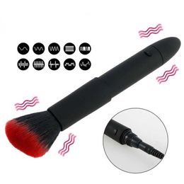 Beauty Items Rechargeable 10 Speed Vibration Vibrator Massage Stick Magic Wand Make up Brush Female Intimate Adult Toys for Couple