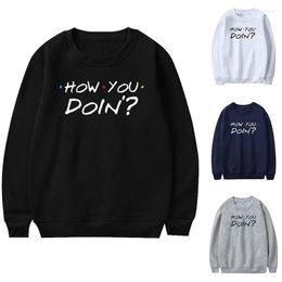 Men's Hoodies Nice Men Casual Pull On Closure Long Sleeve Fleece Sweatshirt Solid Colour Letter Pattern Loose Sweatshirts