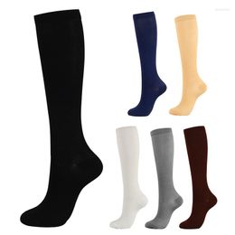 Sports Socks Solid Colour Compression Long Tube Outdoor Men And Women