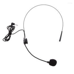 Microphones -Back Electret Unidirectional Headband Microphone With Plug Flexion Jack