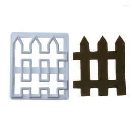 Baking Moulds Fence Gate Cookie Cutter Chocolates Dessert Cake Decorating Fondant Fudge Pastry Kitchen Tools DIY Biscuits Mold Supply