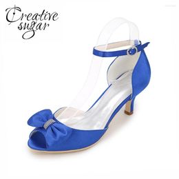 Dress Shoes Creativesugar Sweet D'orsay Evening With Bowtie Bridal Wedding Bridemaids Party Cocktail Lady Heel Separate Pumps