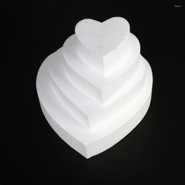 Baking Moulds 4/6/8/10Inch Flower Decor Wedding Decorations Sugarcraft Dummy Heart Shaped Cake Foam Mould Practice Model Polystyrene