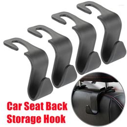 Car Organizer 4Pcs/Set Seat Back Storage Hook Vehicle Headrest Hanger For Groceries Bag Handbag Accessories