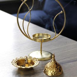 Candle Holders Nordic Light Luxury Incense Burner Holder Arabian Metal Aroma Simple Modern Home Model Room Decor