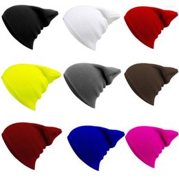 Cycling Caps 2022 Autumn And Winter Men's Women's Beanie Hat Knitted Fashion All-match Pullover Solid Color 1PCS