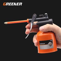 Greener High Pressure Pump Grease Gun Oiler For Greasing Adapter Hose Kit Oil Can 250ml 300ml Mental Tube Refueling Pot