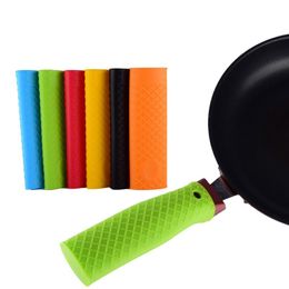 Kitchen Tools Silicone Pot Handle Sleeve Non Slip Insulation Cover Grip Cookware Parts Cookware Unique Rubber Sea Shipping RRC700