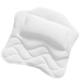 Bath Accessory Set Spa Pillow Bathroom Bathtub Head Neck Rest Cushion 5D Mesh Breathable Tub