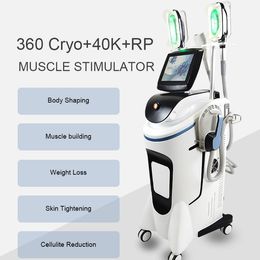CRYO EMSLIM 2 in 1 slimming cryolipolysis ems Muscle Sculpting COOL sculpt machine Muscle Stimulator HI-EMT fat freeze body shaping weight loss beauty equipment
