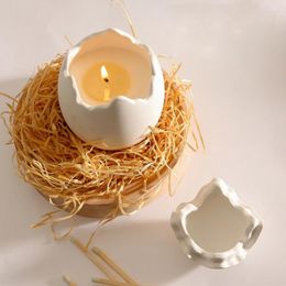 Candle Holders Creative Egg Shell Ceramic Cup Candlestick