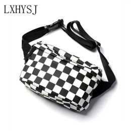 Evening bag Hip Bag Women Belt s Fanny Pack Black White Fashion Chest Packs Bana