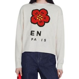 23SS Women Tech Fabric Sweaters Knits Designer Tops With Flower Letter Girls Milan Runway Designer Crop Top Shirt High End Custom Long Sleeve Stretch Pullover Jumper