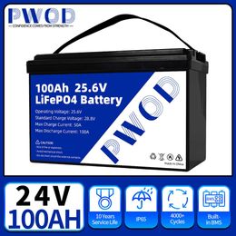 GradeA LiFePO4 Battery Pack12V 24V 100AH 200AH Cells Lithium Iron Phosphate Bulit-in BMS Rechargeable Battery For RV EV Boat