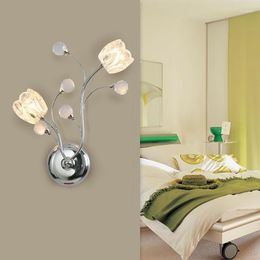 Wall Lamps 2 Pcs Pathway Led Light Life Sconce Crystal Fixtures G4 Lamparas Mounted Lamp Glass Mirror