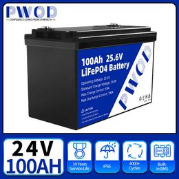 12V 100AH 200AH LiFePO4 Battery Pack 24V 3000 Cycles Lithium iron phosphat For RV Campers Golf Cart Off-Road Off-grid Solar Wind