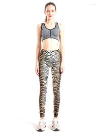 Women's Leggings Woman Fashion Leopard Print Trending Zebra Striped Milk Silk Cropped Pant Female Breathable Sweatpant