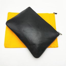 Fashion Men Women Clutch Bag Classic Document Bags laptop Cover Bag Caoted Canvas Purse With Dust Bag2824