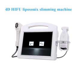 Portable LipoSonix hifu Slimming Machine High Intensity Focused Ultrasound 3D 4D Hifu Equipment body lift skin tighten